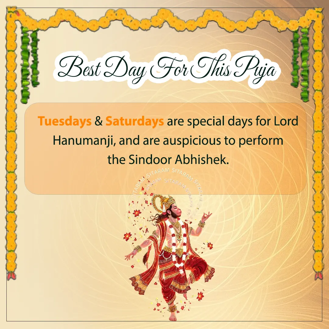 Hanuman ji Sindoor abhishek image 2